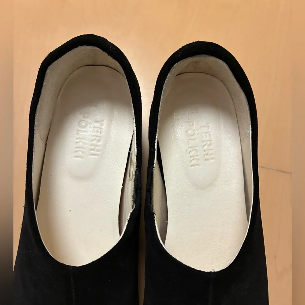 Terhi Polkki Black Suede Women's Clog - Picture 2 of 11